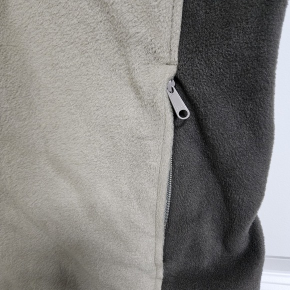 Columbia Fleece Vest Mens XXL Tan Steens Mountain Full Zip Two Tone Outdoors - Picture 7 of 8